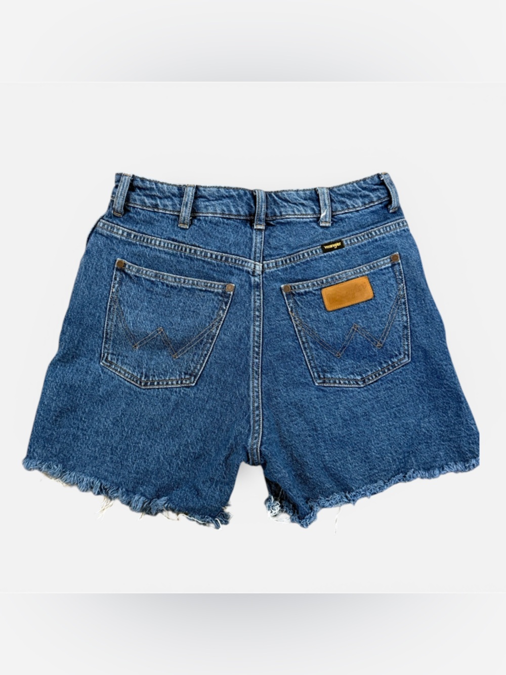Wrangler | High-Rise Cutoff Denim Shorts | Medium Wash | Approx. size 6